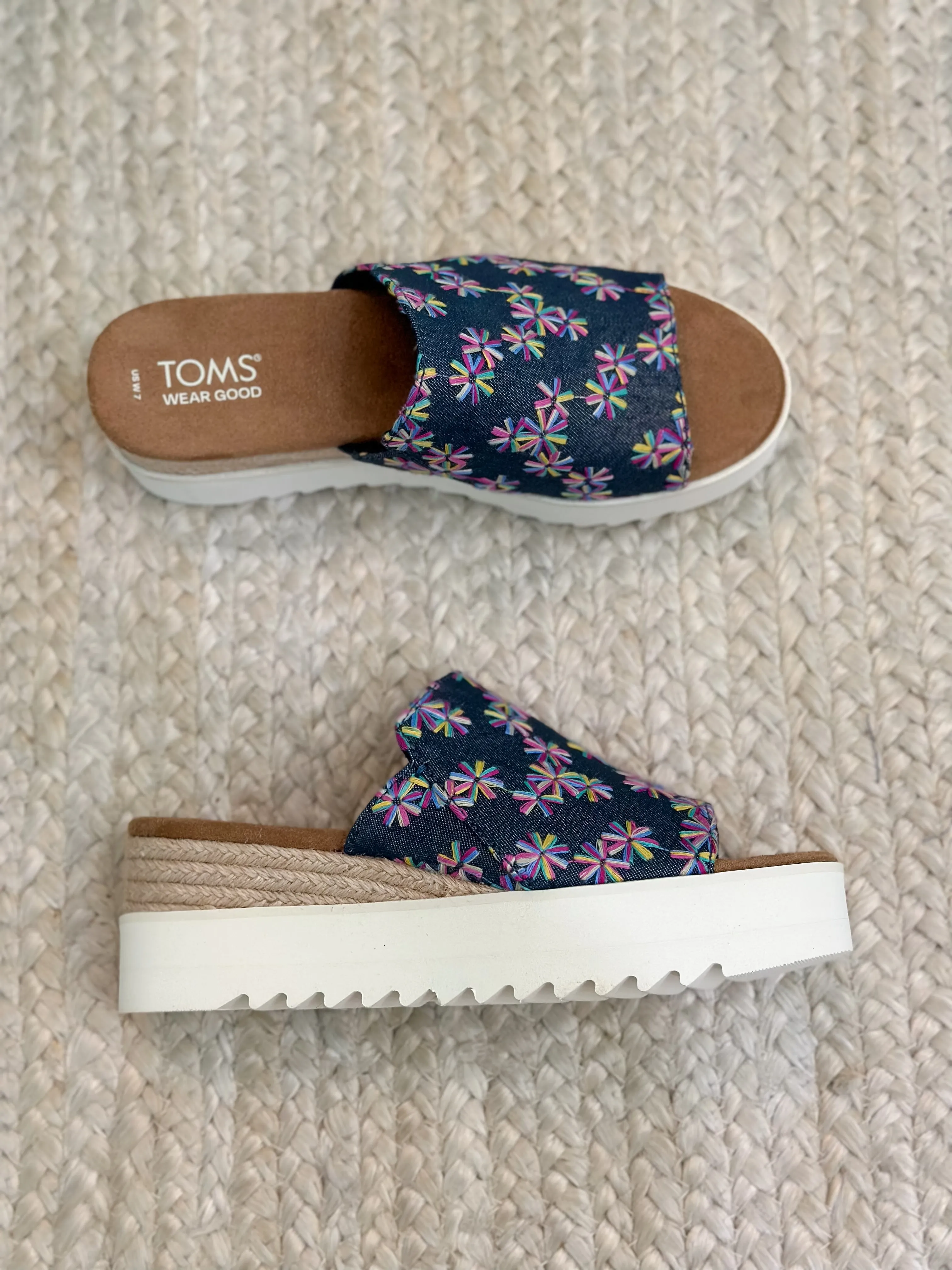 Toms Diana Mule Embroidered