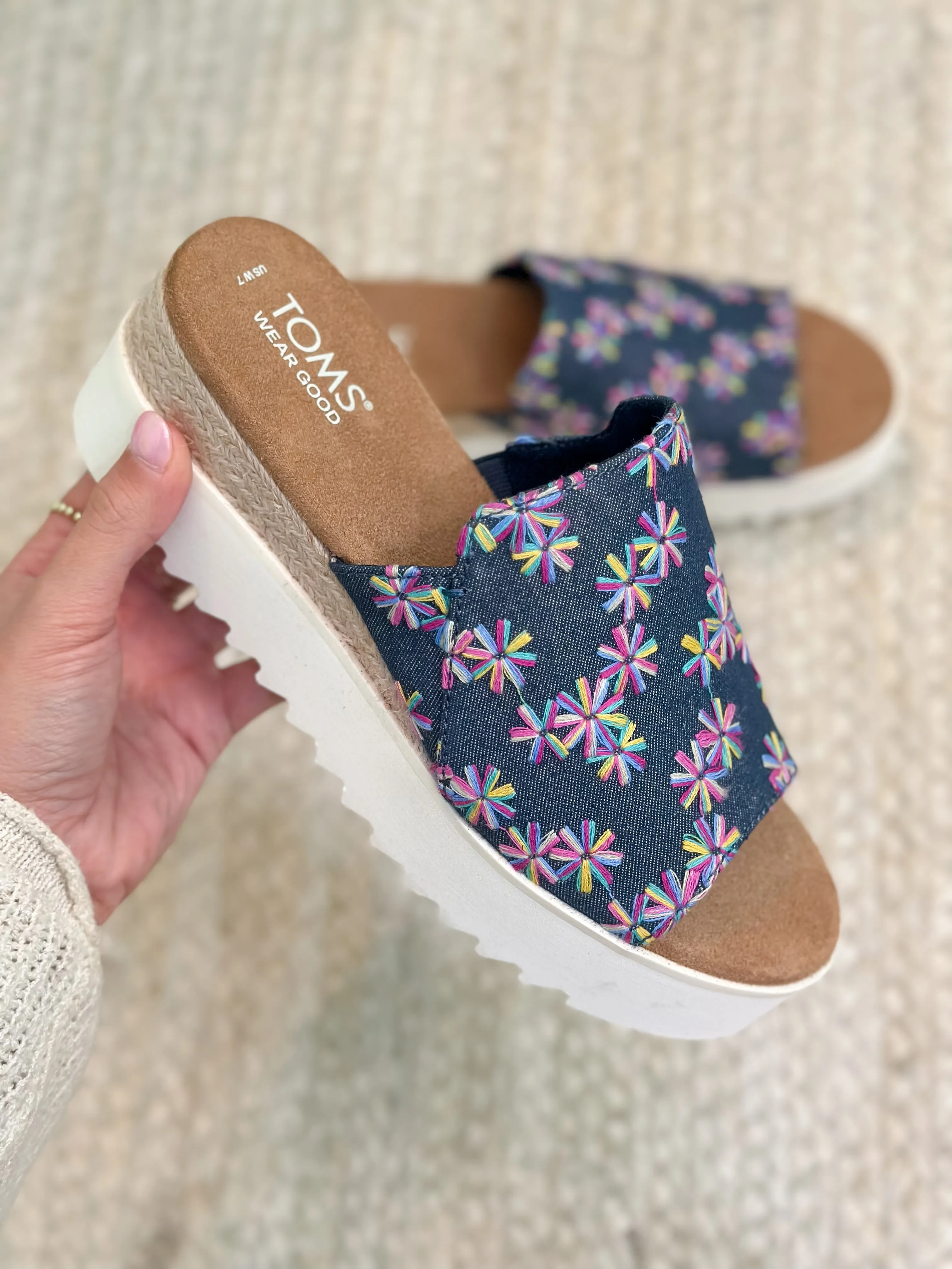 Toms Diana Mule Embroidered