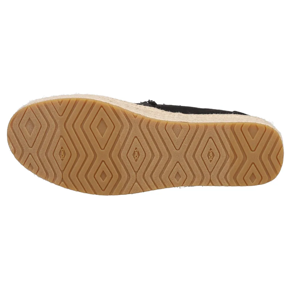 Valencia Canvas Platform Espadrille Flats