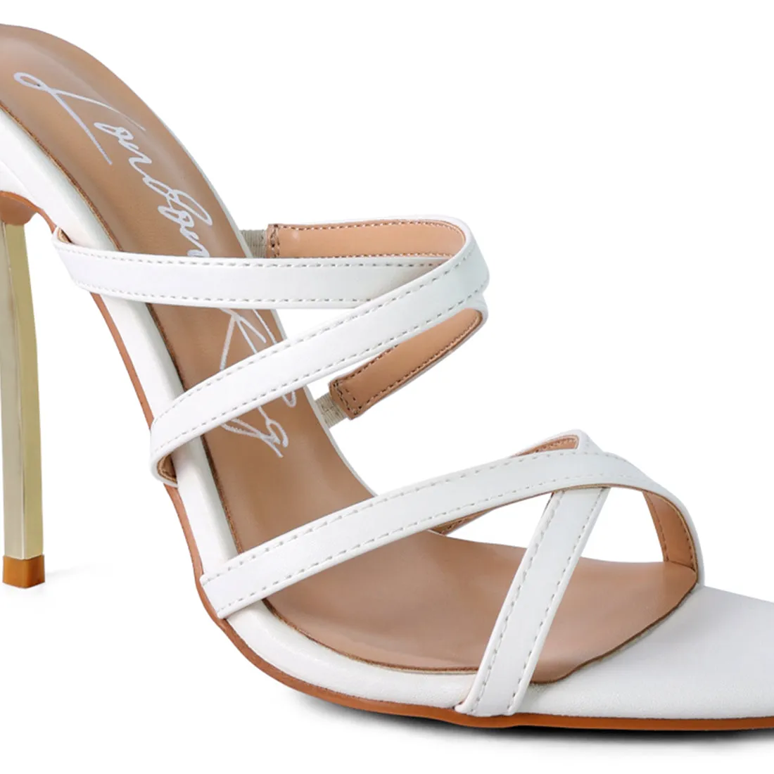 White High Heeled Sandals