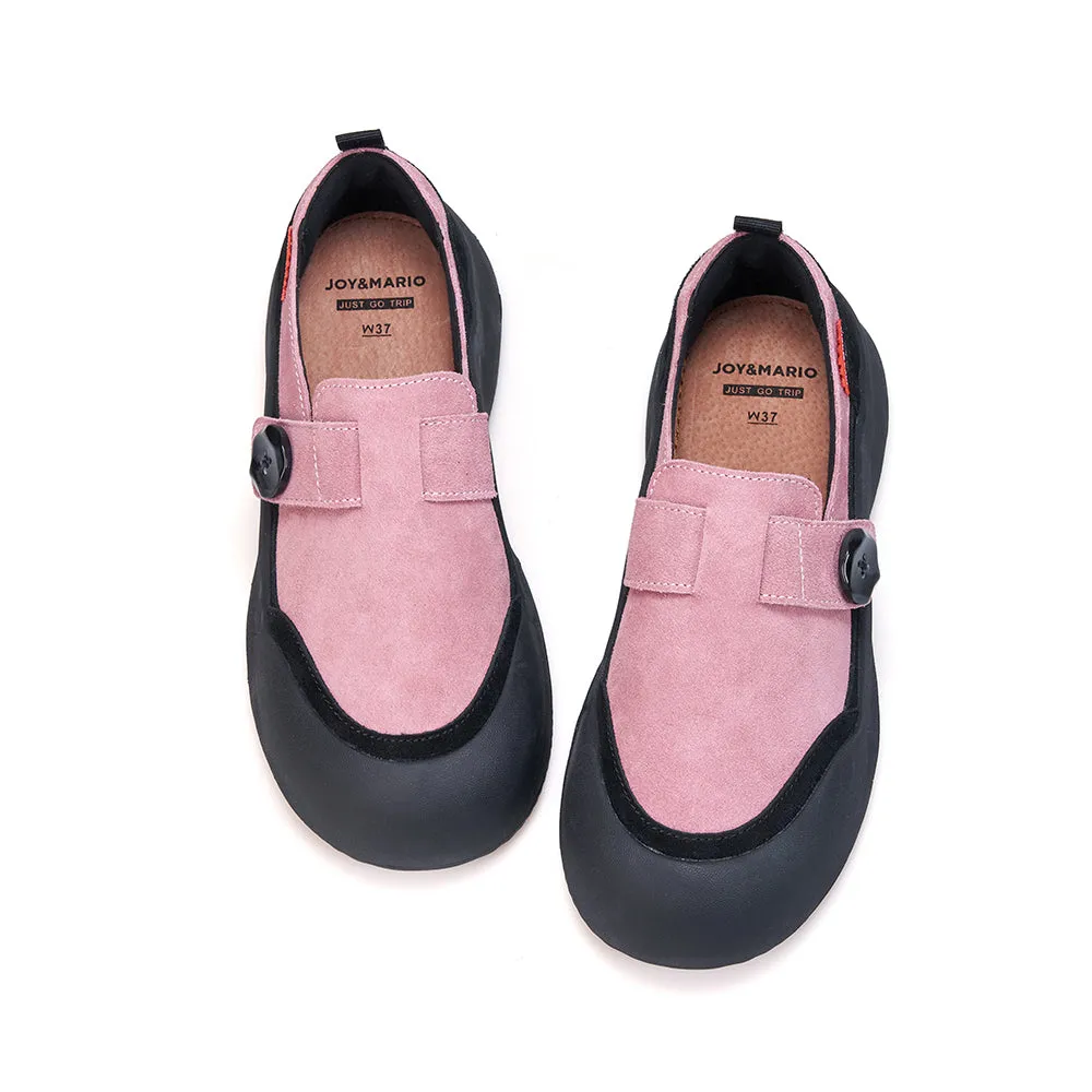 Women’s Cow suede Slip-on Platform Loafers-85172W