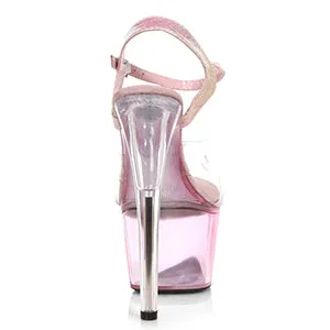 Zee-709 Clear PVC 7" Platform Sandals